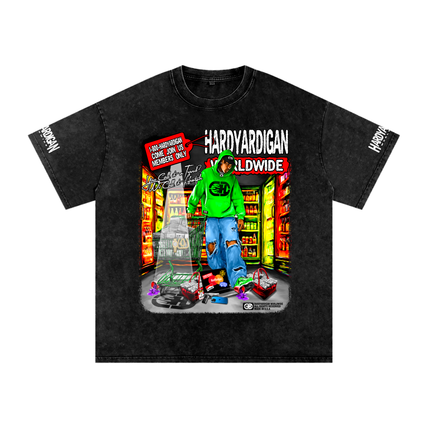 Hardyardigan Worldwide Oversized T-Shirt