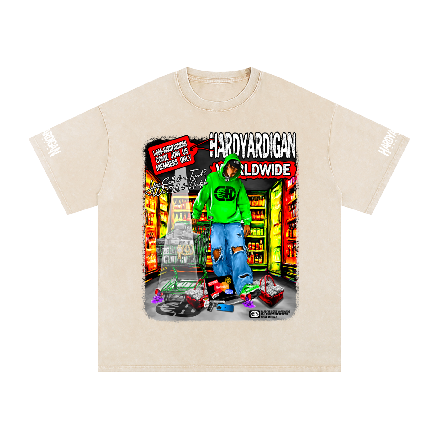 Hardyardigan Worldwide Oversized T-Shirt