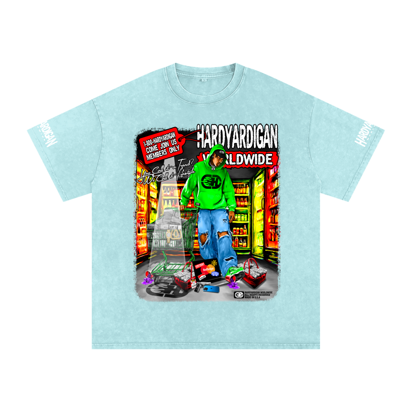 Hardyardigan Worldwide Oversized T-Shirt